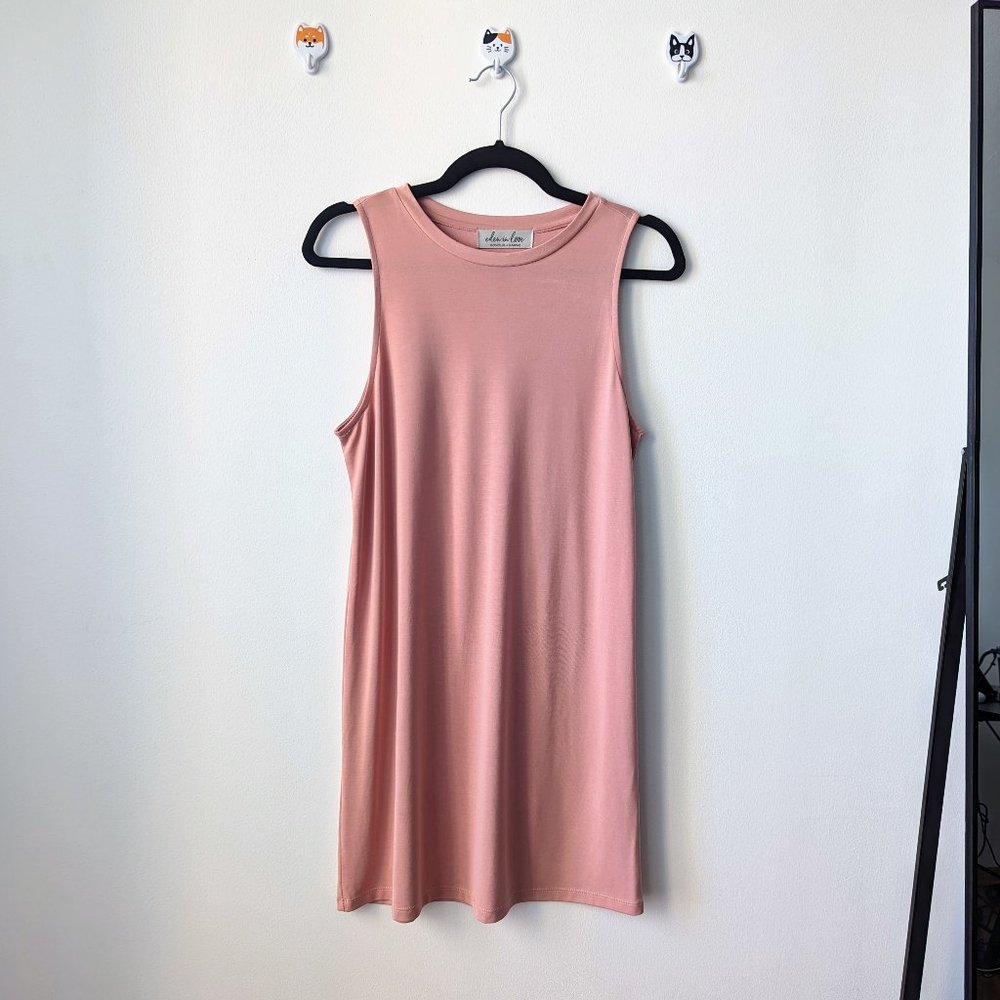 S/M Eden In Love Blush Pink Sleeveless Shift Dress